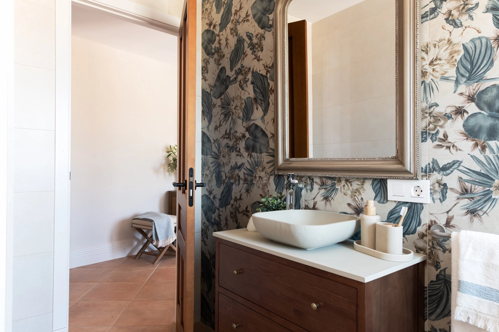 Casa El Pantano, proyecto de interiorismo y decoración en Zufre, Huelva, baño